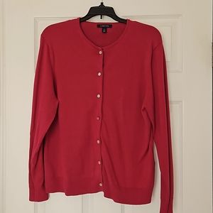 Lands End button up cardigan